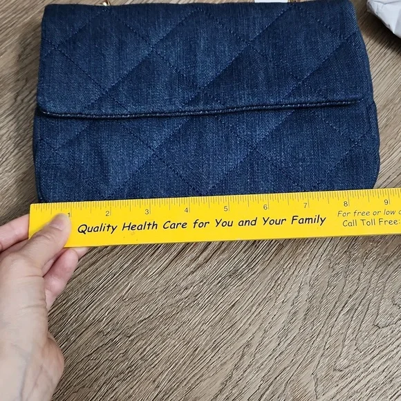 Quilted Denim Bag - NWT - Picture 7 of 10